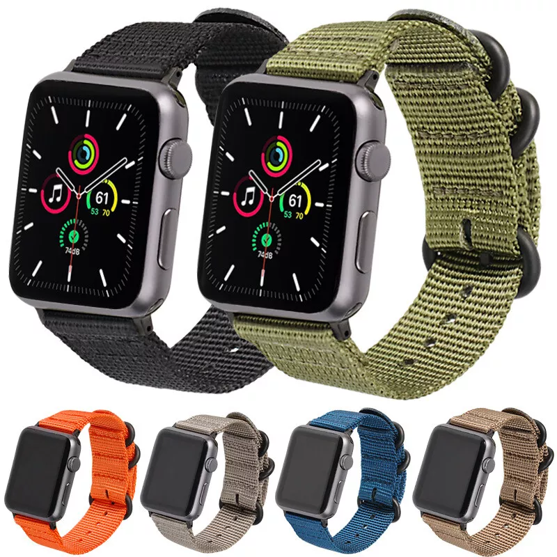 High Quality Nylon Canvas Watch Strap for Apple Iwatch Series 8 7 6 5 4 SE 38/49