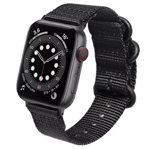 High Quality Nylon Canvas Watch Strap for Apple Iwatch Series 8 7 6 5 4 SE 38/49